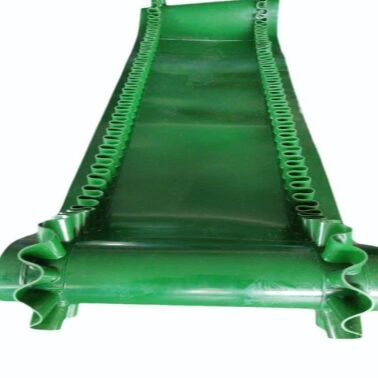 Mua Vành đai vận chuyển nghiêng màu xanh lá cây 2 với băng thông 1200mm cho vận chuyển góc cao online manufacture