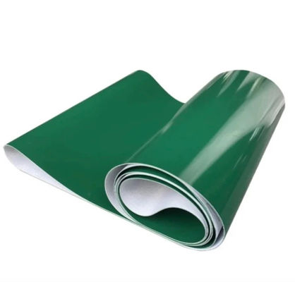 3 lớp Vành đai PVC 5000mm Chiều dài Vành đai vận chuyển ánh sáng xanh Kháng khí cho ngành công nghiệp thực phẩm