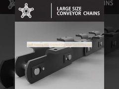 Shot Peening 40Cr Cranked Link Chain cho tải trọng Paver